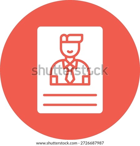 Candidate Vector Icon Design Illustration