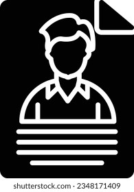Candidate Vector Icon Glyph Style