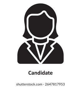 Candidate Vector Icon which can easily modify or edit
