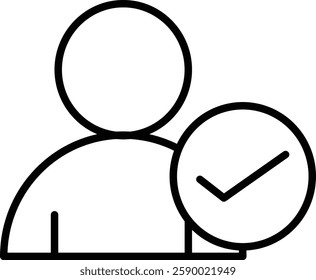 Candidate Vector Line Icon Design