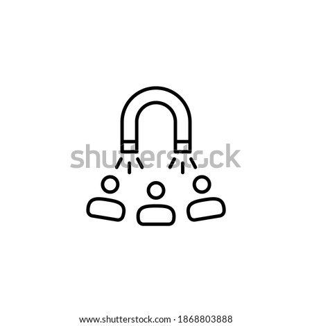 Candidates Attraction icon in vector. Logotype