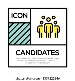 CANDIDATES ICON CONCEPT