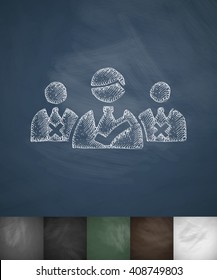 candidates icon. Hand drawn vector illustration