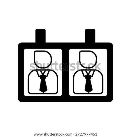 Candidates icon with white background vector stock illustration