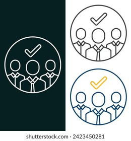 Candidates Vector Illustration Icon Design