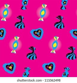 Candies Bright Seamless Pattern