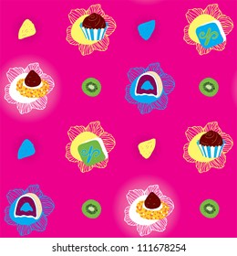 Candies Bright Seamless Pattern