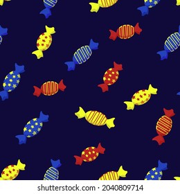 Candies for celebration decoration design. Vector background