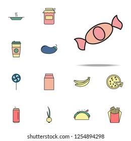 candies colored icon. food icons universal set for web and mobile