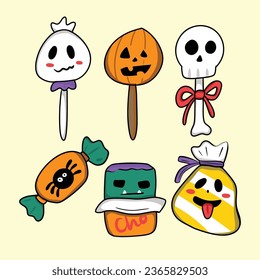 candies decorated with halloween elements