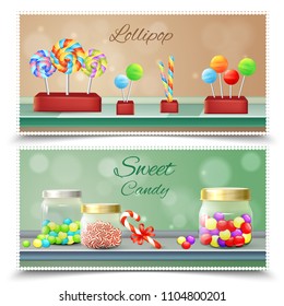 Candies Horizontal Banners