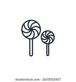 candies icon collection . design style with background