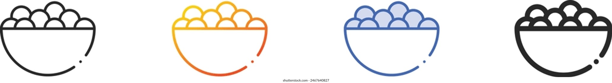 candies icon.Thin Linear, Gradient, Blue Stroke and bold Style Design Isolated On White Background