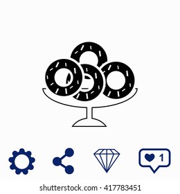 Candies in jar icon.