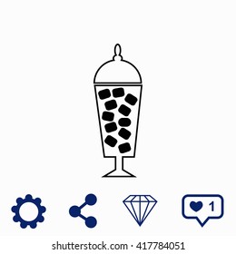 Candies in jar icon.