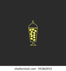 Candies in jar vector  icon.
