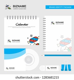 Candies  Logo, Calendar Template, CD Cover, Diary and USB Brand Stationary Package Design Vector Template