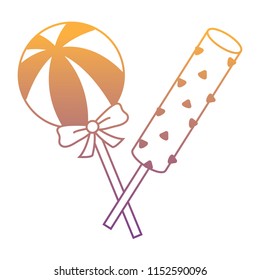 candies lollipops design