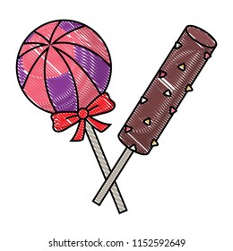 candies lollipops design