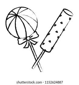 candies lollipops design