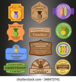 Candies multiple styles badges set