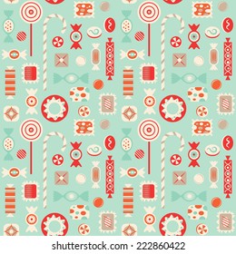 Candies seamless pattern.