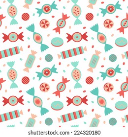 Candies seamless pattern.