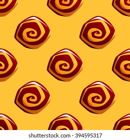 Candies seamless pattern.  Vector Background with Candies