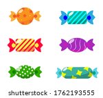 Candies  set illustration vector icon 