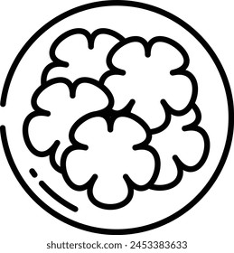 candies sugar outline icon vector illustration