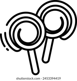candies sugar outline icon vector illustration