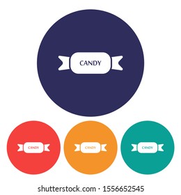 Candies vector icon , lorem ipsum Flat design