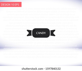 Candies vector icon , lorem ipsum Flat design
