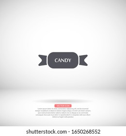 Candies vector icon , lorem ipsum Flat design