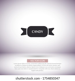 Candies vector icon , lorem ipsum Flat design