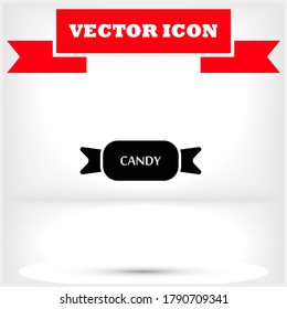 Candies vector icon , lorem ipsum Flat design