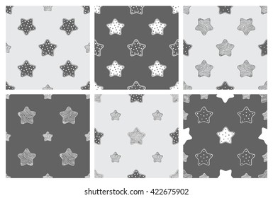 candinavian trend seamless patterns. Children's seamless vector patterns. Kid pattern. Vector seamless baby pattern. Stars pattern. Kids bed linen. Polish cotton, American cotton, Chinese cotton. 