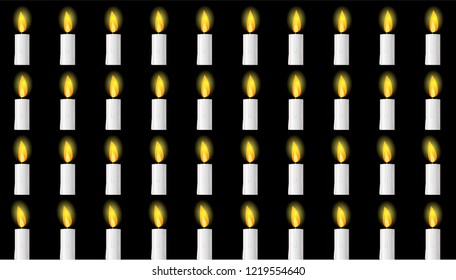Candle animation sprite sheet, Can be used for GIF Animation 