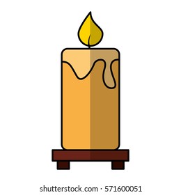 candle aroma therapy icon vector illustration design