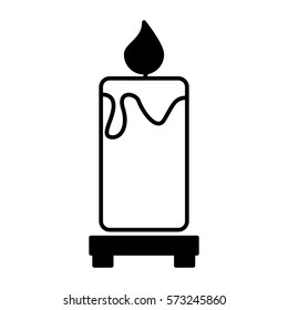 candle aroma therapy icon vector illustration design