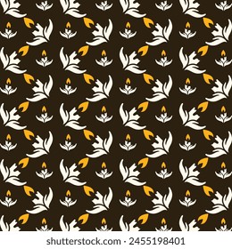 Candle artful trendy multicolor repeating pattern vector illustration design