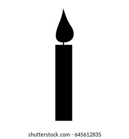 candle birthday isolated icon