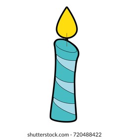 candle birthday isolated icon