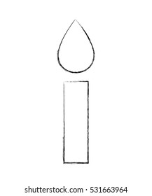 candle birthday isolated icon vector illustration design