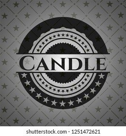 Candle black emblem. Vintage.