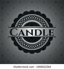 Candle black emblem. Vintage. Vector Illustration. Detailed.