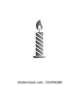 Candle - black  vector icon