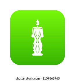 Candle bright icon. Simple illustration of candle bright vector icon for web