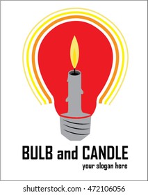 Candle and Bulb logo