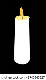 the candle was burning brightly